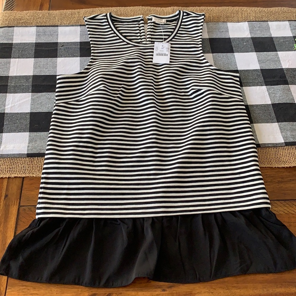 J Crew peplum top